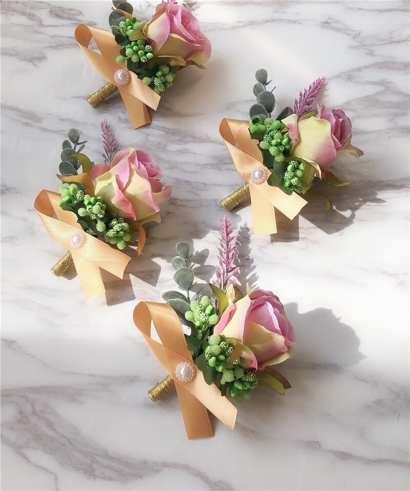 高端商务男士胸花 嘉宾襟花 会议年会活动开幕开业庆典婚礼贵宾花