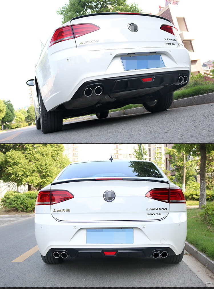 诺纳适用于大众凌渡后包围改装凌渡后唇后杠后扰流板小包围凌度后唇