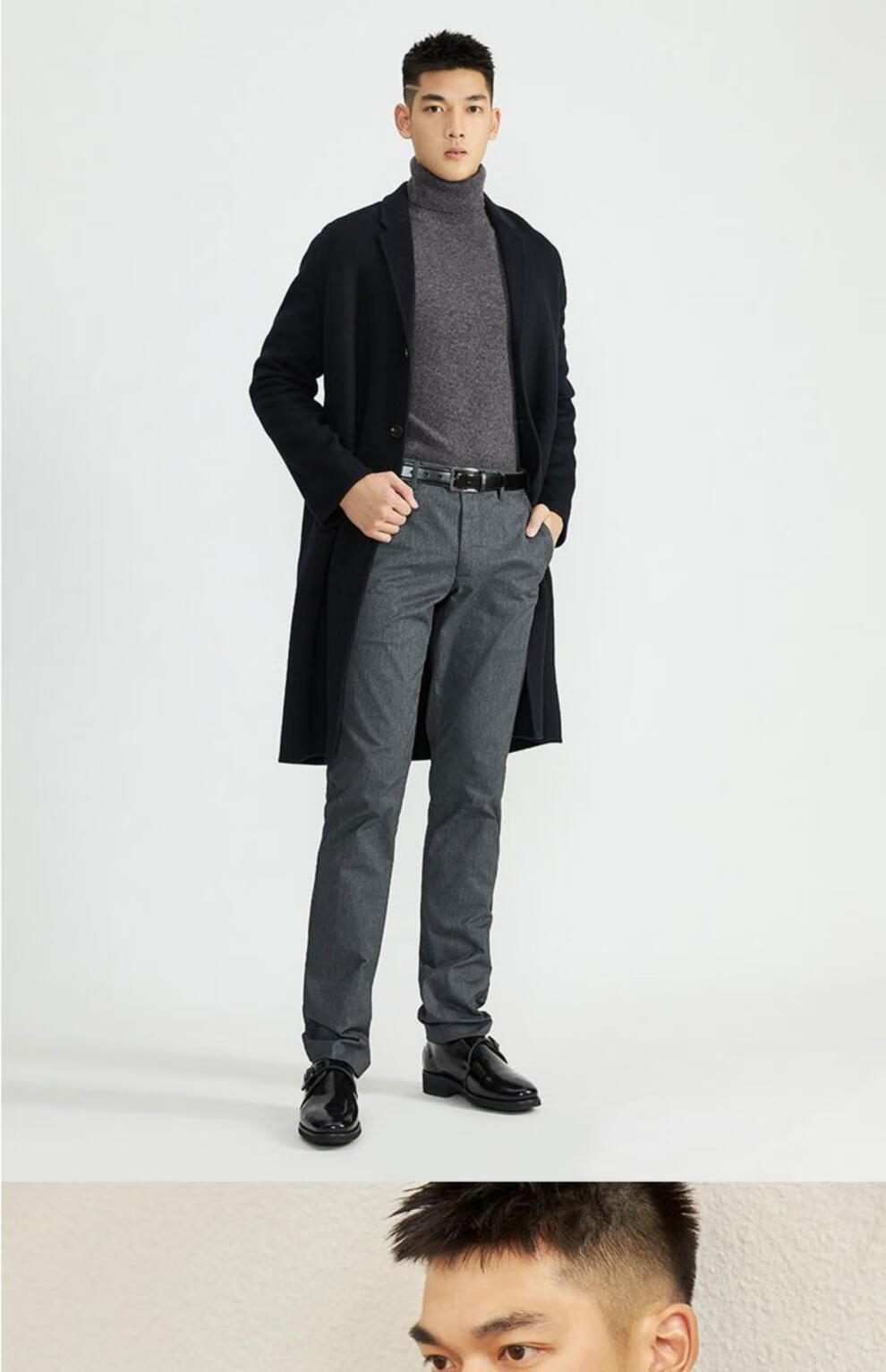 美国皇家polo 高领羊绒衫男100纯羊绒特级品牌商务休闲羊毛衫男士毛衣