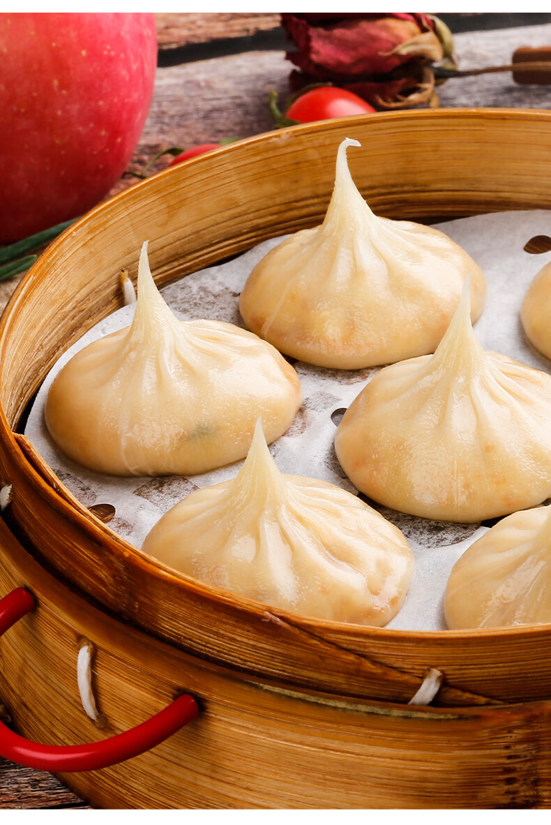 包舍嵊州豆腐小笼包速冻包子素包薄皮儿童早餐半成品速食懒人食品薄皮