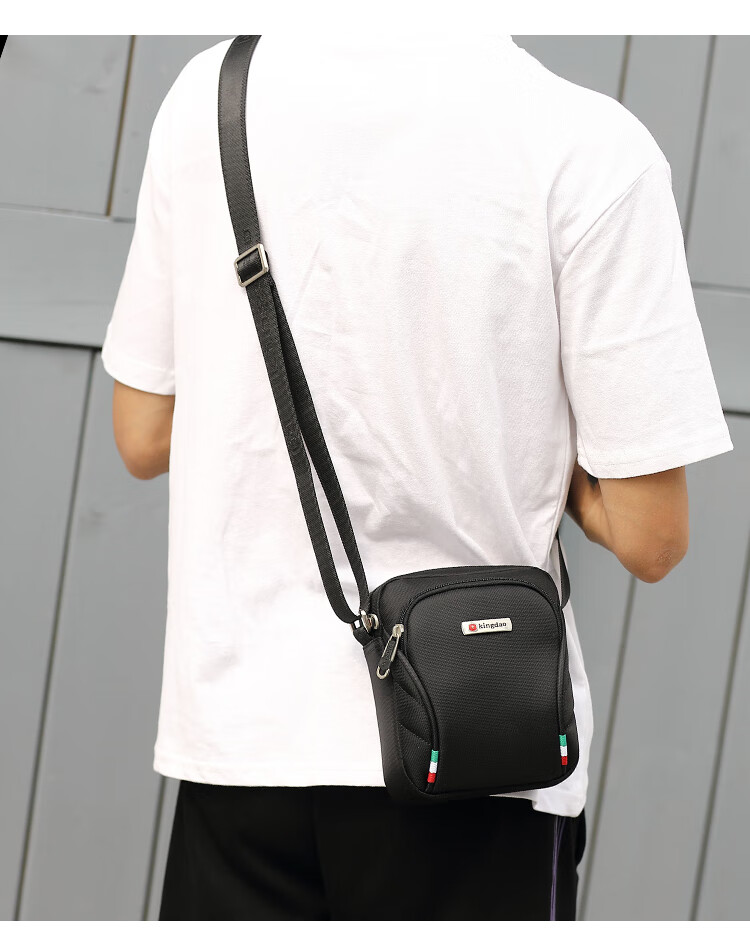 墨雅伦男士包包商务单肩迷你包男斜挎包简约帆布小背包潮流瑞士时尚