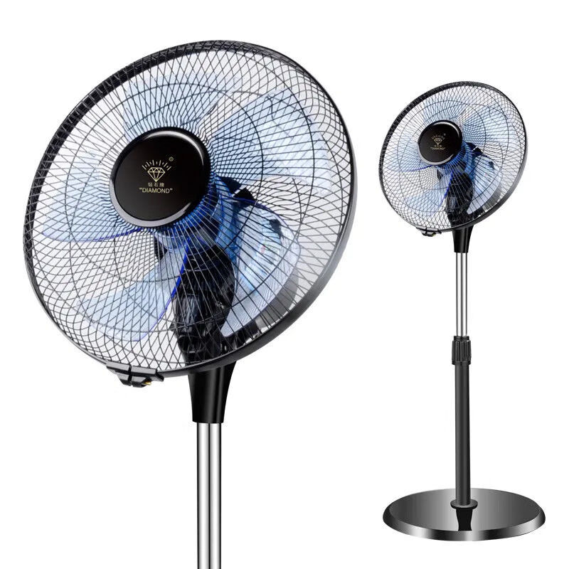 钻石牌电风扇落地扇家用台立式静音遥控扇宿舍摇头工业强力大风力