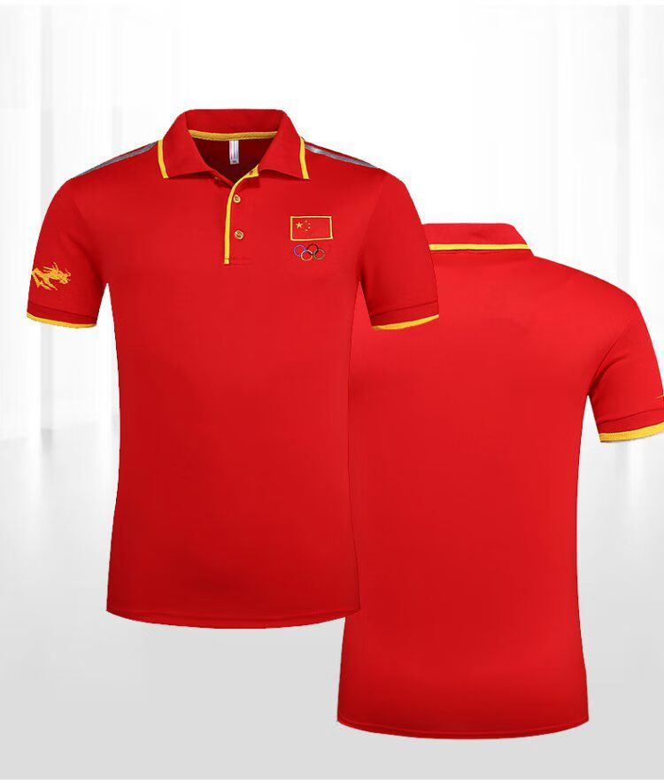 2022新款中国国家队衣服国旗运动服套装大小静中国国家队运动短袖 t恤