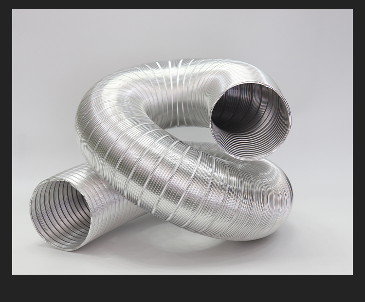 黛惑 抽油烟管道纯铝波纹通风硬管防火铝箔伸缩排风软管纯铝通风排烟