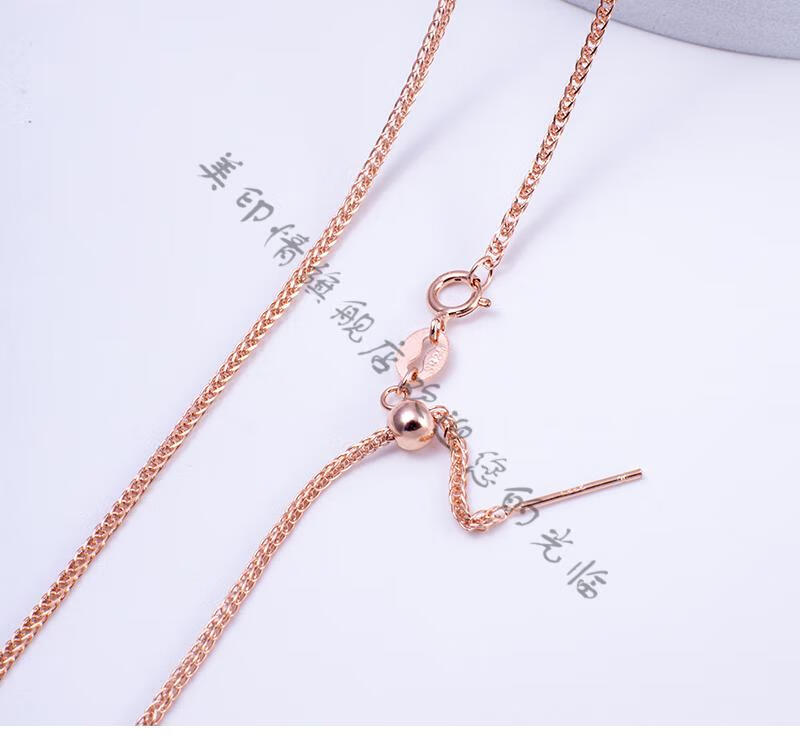 美印情肖邦女款项链925银穿针链肖邦链链穿珠链diy针式女锁骨链无可