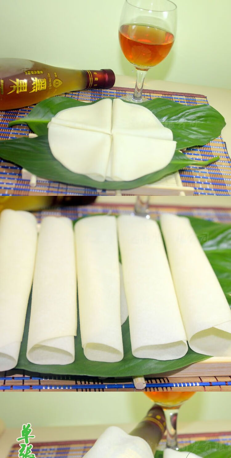 北京烤鸭饼烤鸭面皮薄饼片皮鸭饼皮卷饼卤肉饼3份60张