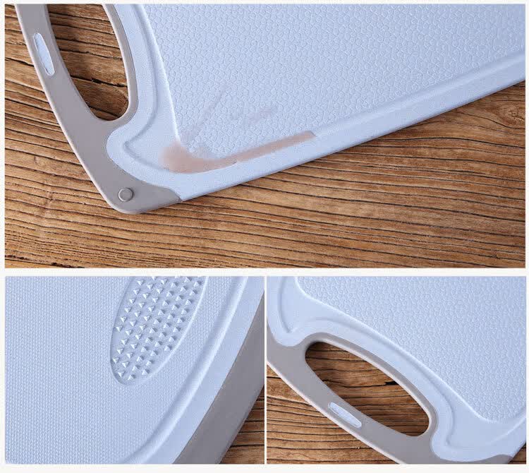 刀板切菜板多功能占砧板粘板厨房刀板塑料家用水果案板家用蓝色小号