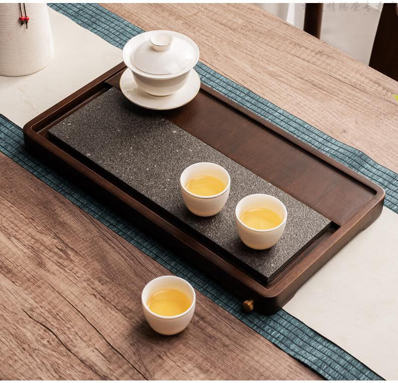 迷你茶盘茶几托盘小茶盘一人用简易茶盘竹制茶盘家用托盘小型新中式