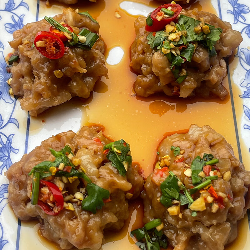 浙江衢州特色小吃龙游肉圆正宗手工红薯粉肉丸芋泥半成品可蒸可汤肉圆