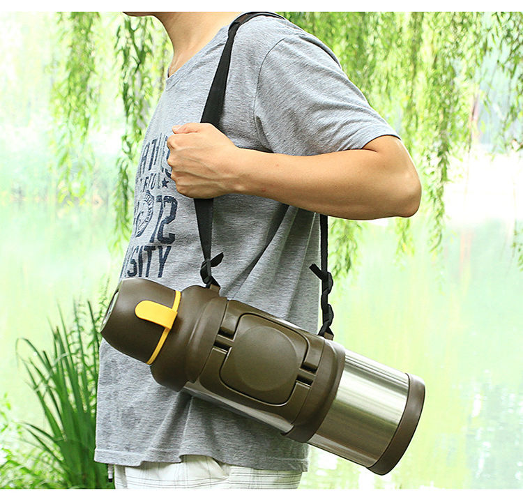 x保温壶304不锈钢家用4升户外大容量车载旅游壶大号保温杯4l-1.