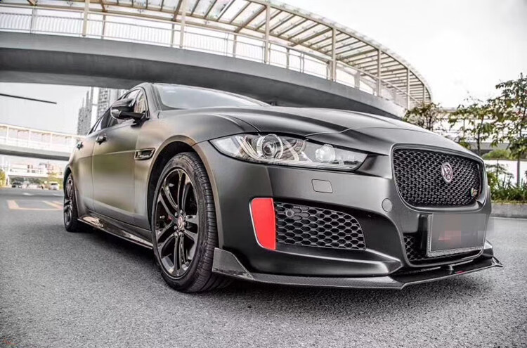 定制适用 捷豹xe/xel/xes改装真碳纤维前唇侧裙后唇后扰流尾翼小包围