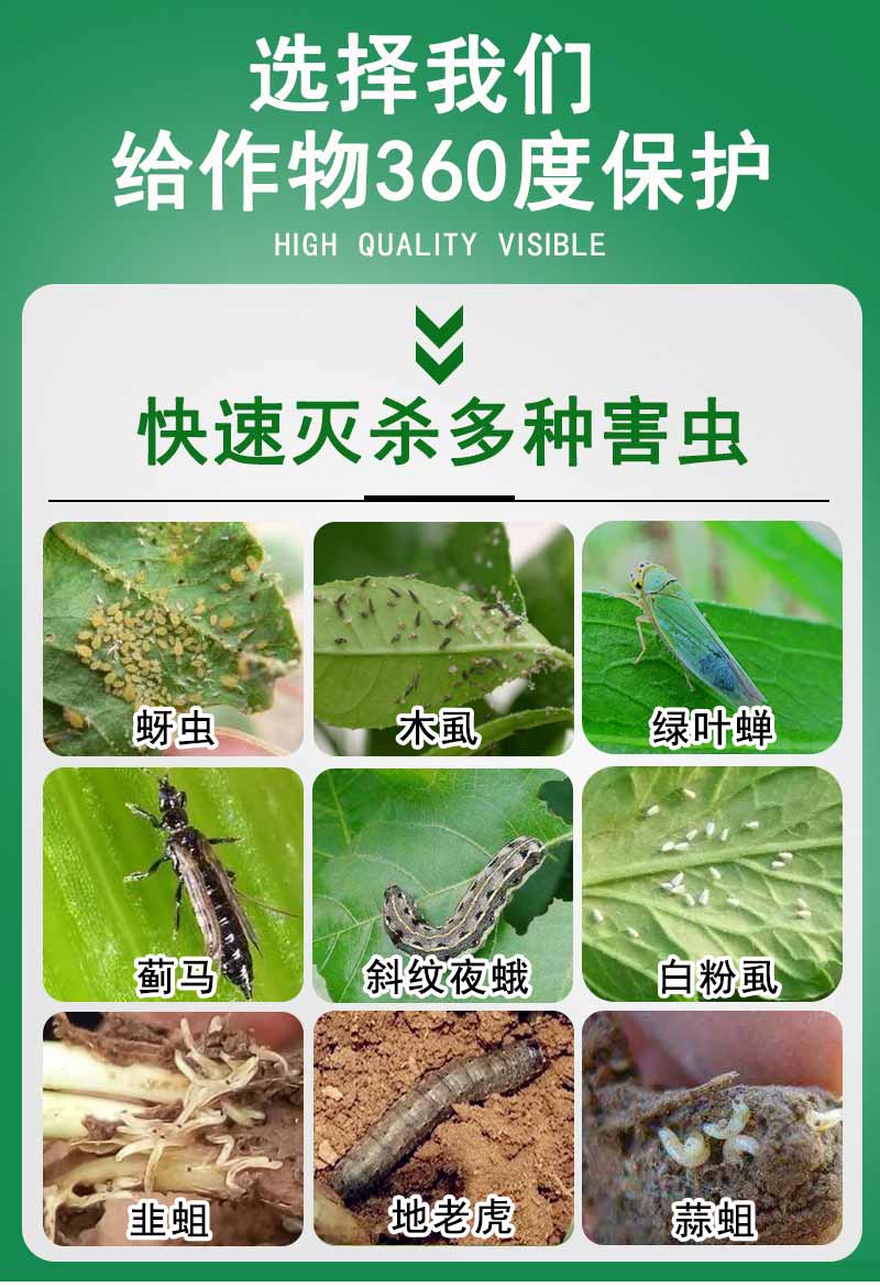 噻虫螓嗪高氯氟绿叶蝉蓟马茶叶葡萄小麦玉米专用农药杀虫剂1000g