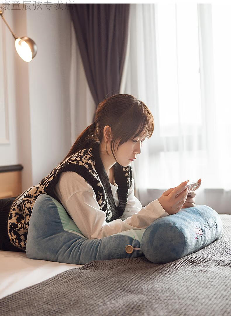 摆件定制抱枕照片真人双面床头软包靠垫大靠背床上枕头护腰靠枕榻榻米