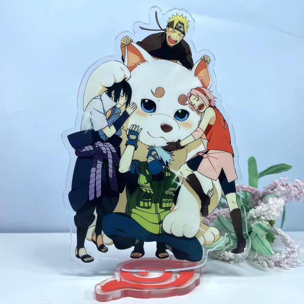 火影忍者周边亚克力立牌摆件钥匙扣鸣人佐助我爱罗卡卡西礼物 漩涡