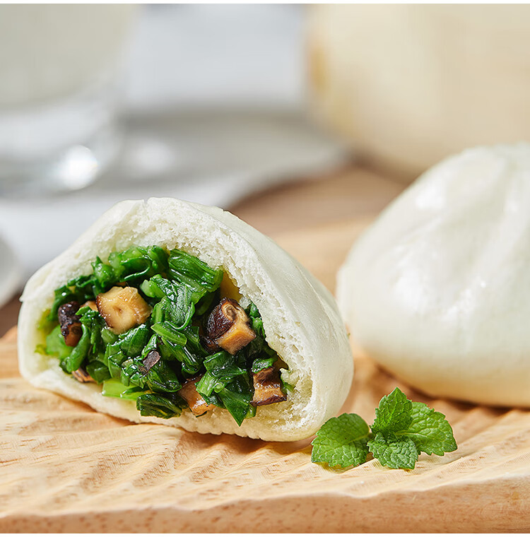 香菇素菜包子青菜包袋装家庭方便早餐蒸早点面点速冻食