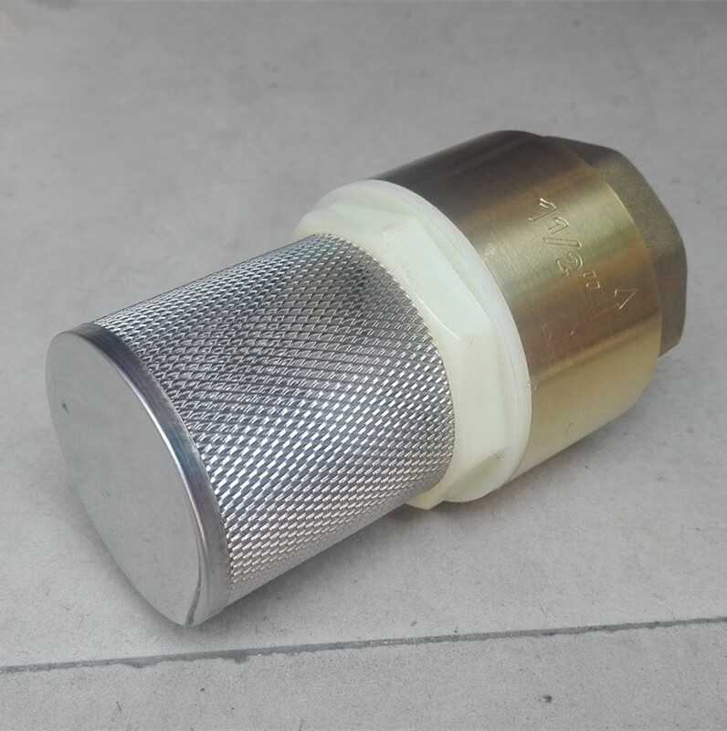 定制适用铜底阀吸油泵底阀带过滤网底阀加油机止回阀4分6分1寸dn3212