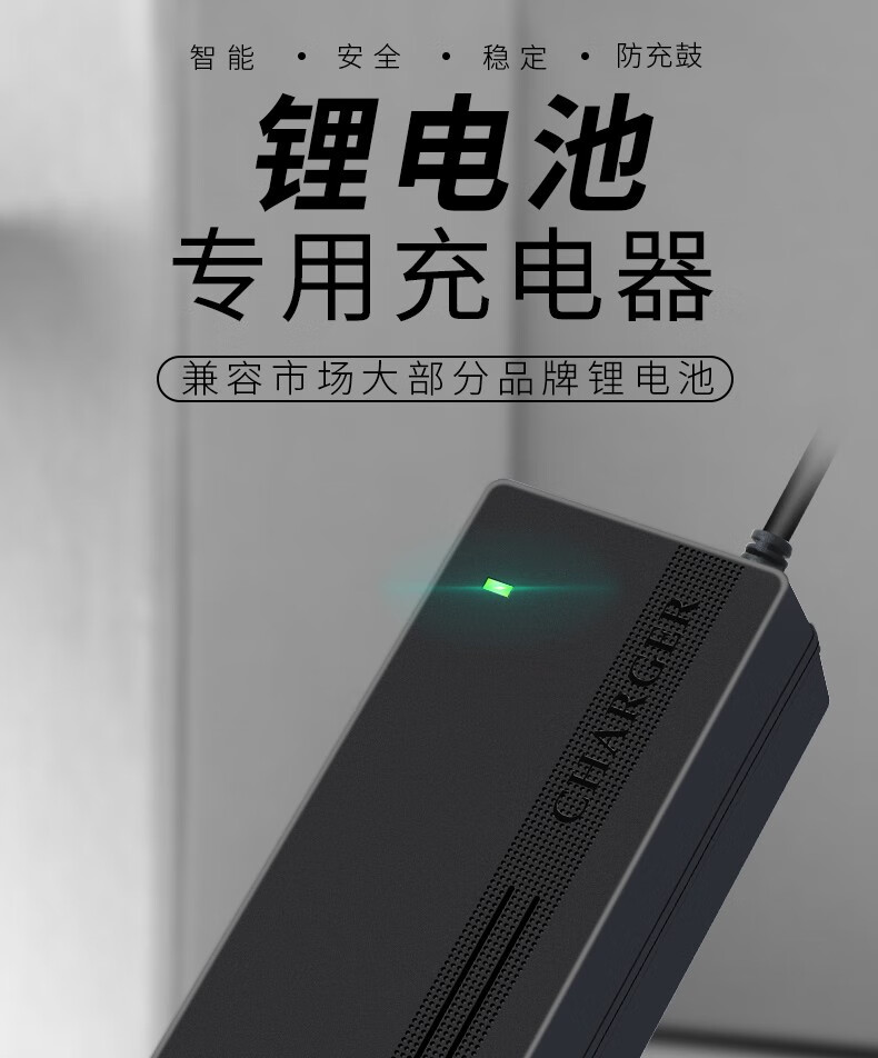 电动车锂电池充电器48v36v60v24v72v10ah锂离子通用新日爱玛雅迪全新