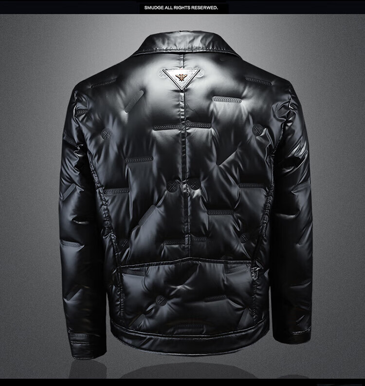 isa ck j潮牌轻奢侈品牌欧洲站羽绒服男冬季潮流斜拉链翻领外套中青