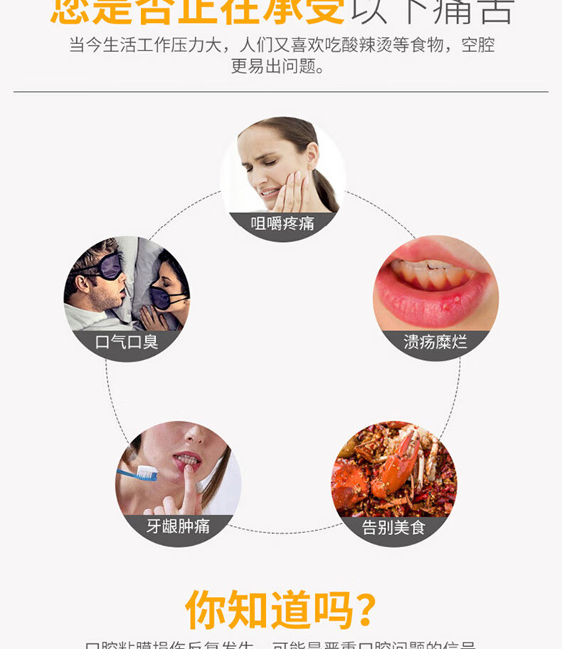 口腔溃疡喷剂口舌生疮散急慢性牙龈肿痛护理喷雾舌头溃疡上火扁桃体