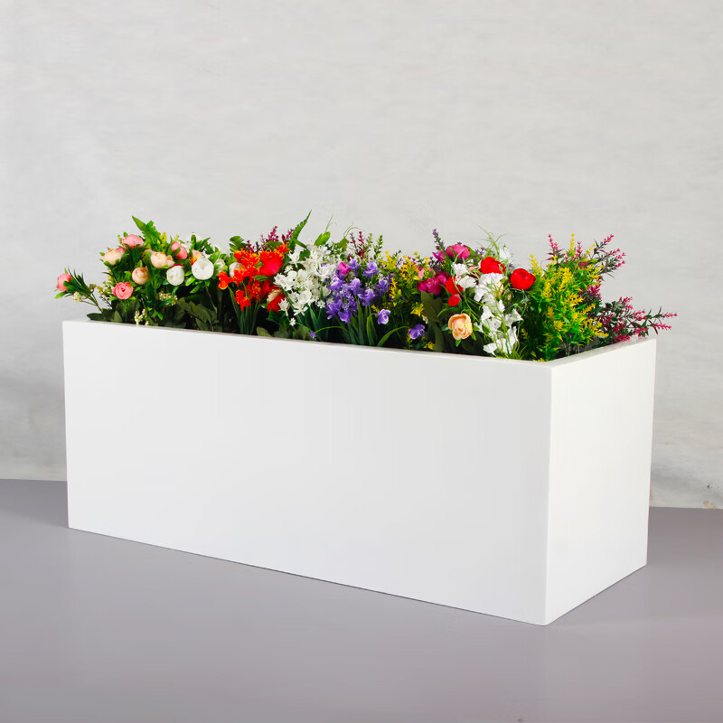 户外玻璃钢花盆庭院露台花池楼顶种植箱成品花槽阳台花园花箱定制靓