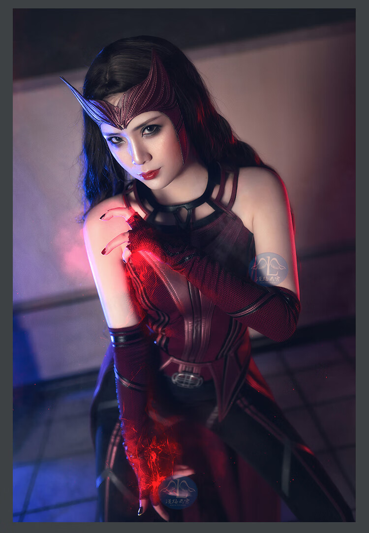 2022新款现货漫路云霄旺达幻视同款连体衣绯红女巫cos猩红女巫cosplay