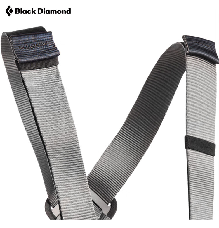 blackdiamond攀岩攀登安全带黑钻bd爬山户外速率表安全胸带650071灰色