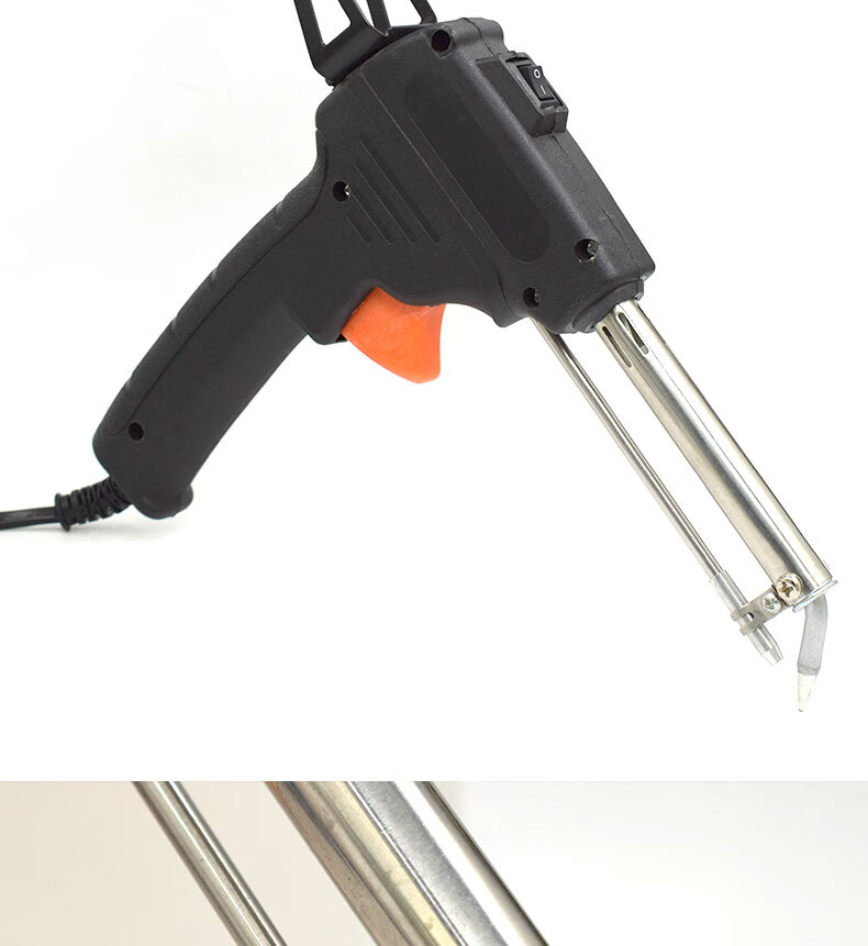 黑色焊锡枪欧规美规英规焊锡枪内热外热半自动电烙铁 外热/中规【220v