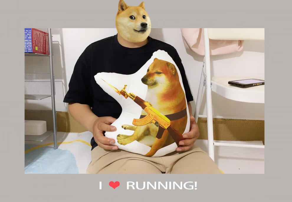 腾鸿智 cheems 修勾抱枕黄金回旋柴犬玩偶表情抱枕 popo 猫搞笑沙雕