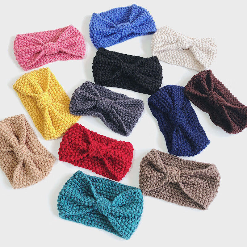 发饰 发带 brangby brangby 秋冬手工针织麻花辫宽发带女韩版发饰发箍