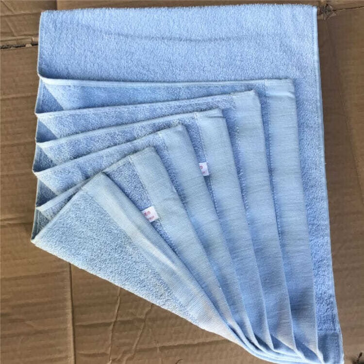 消防毛巾蓝色柔软吸水不掉毛毛巾洗脸巾柔软消防面巾 深蓝【图片 价格