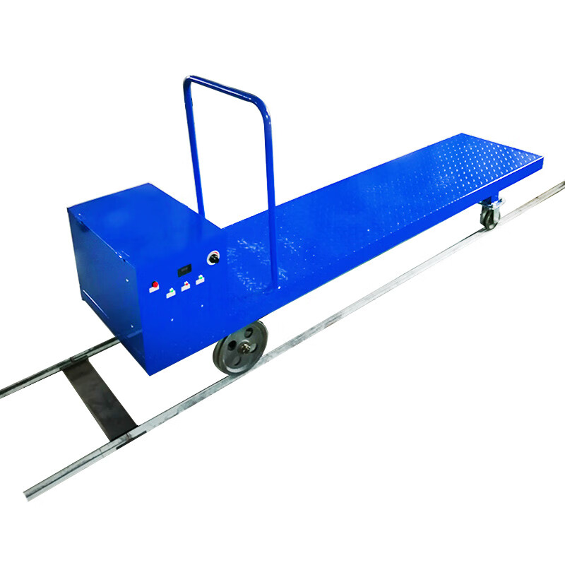 大棚轨道车电动平板运输车果园遥控平板轨道运输车蔬菜农业运输车