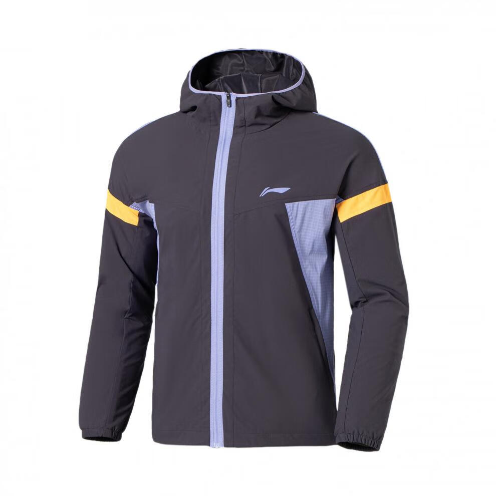 李宁22新款风衣男跑步系列男子防泼水运动风衣afds045刚 afds045-1 l