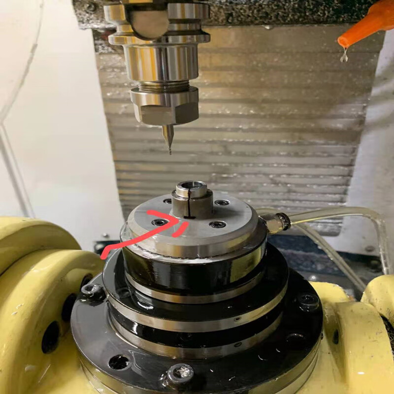 前置回转空压高速中空夹头内撑涨外夹筒夹气动夹头jab-15液压油压 内