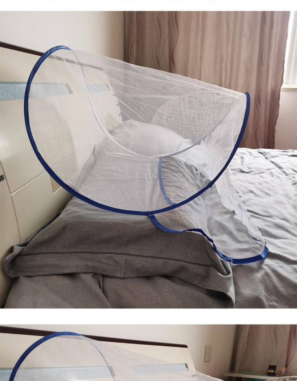 头部蚊帐防蚊头罩防蚊头罩网睡觉用迷你头部小蚊帐纱套面罩面具神器可