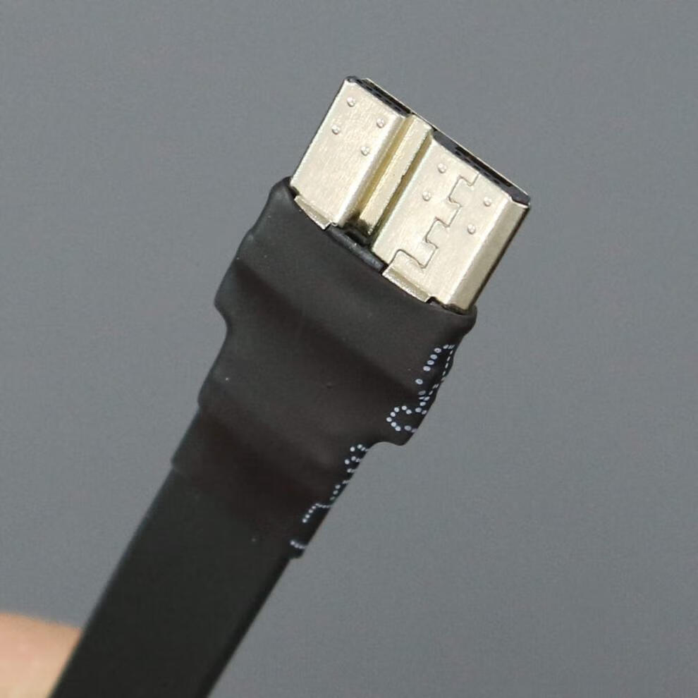 0公对公otg专用延长线micro-b转micro-b弯角adt焊id w8a-w8a 两端焊id