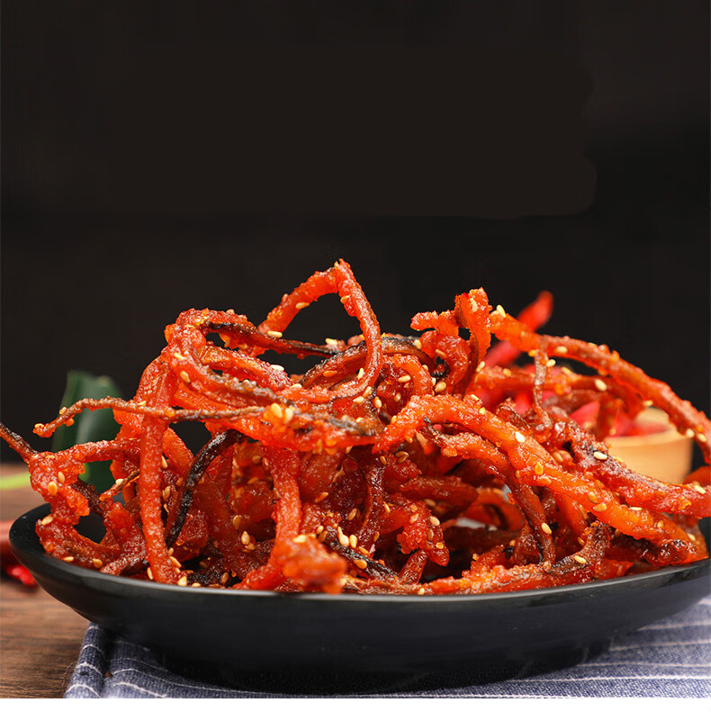 香辣鳗鱼丝蜜汁甜辣北海湛江特产罐装鱼小零食海鲜即食小鱼干辣鱼1罐