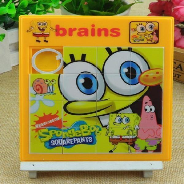 移动拼图滑动9格卡通动漫15格大号移动拼板儿童塑料滑动拼图儿时怀旧