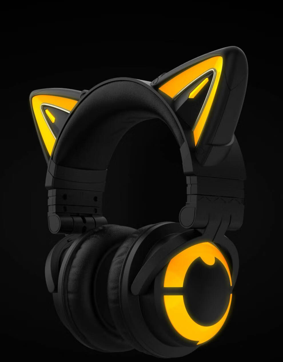 妖舞yowu 猫耳朵耳机3s头戴式蓝牙无线可爱少女直播主播电脑耳机华幻