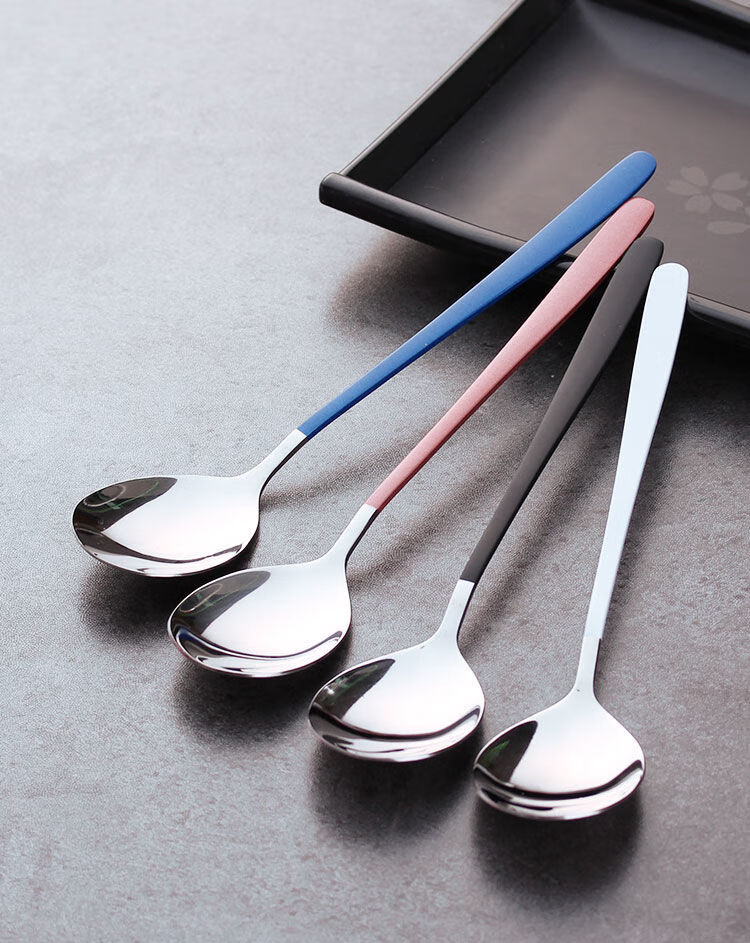 精选创意不锈钢勺子成人儿童可爱网红汤勺家用厨房调羹