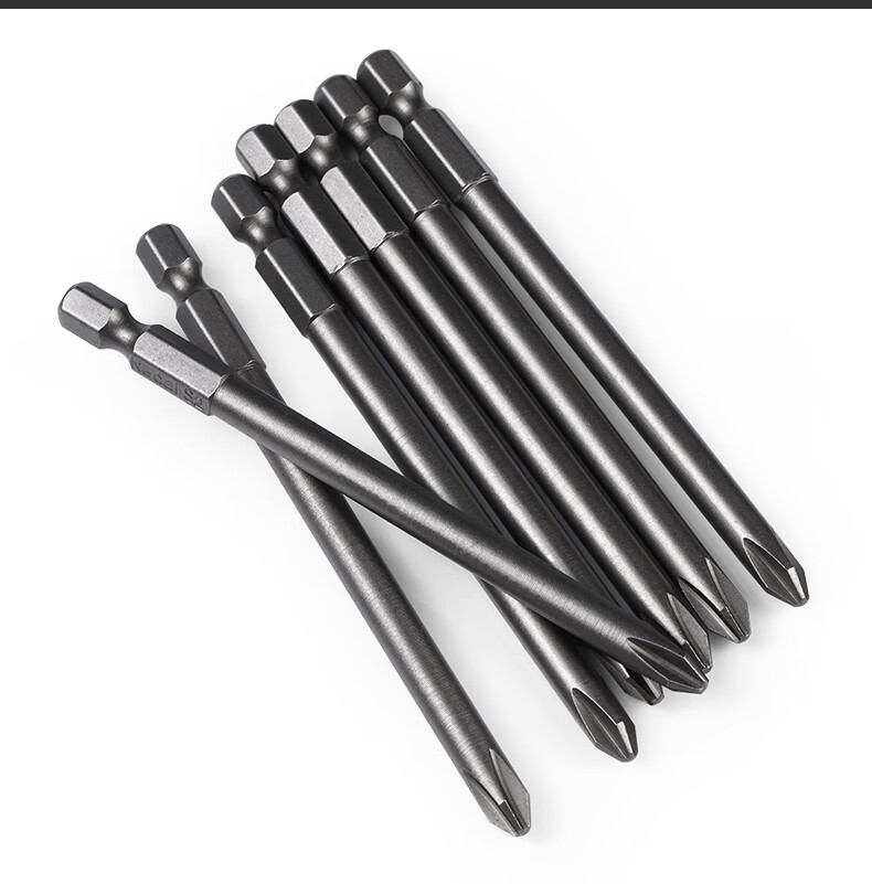 强磁批头加长十字电动磁性螺丝刀头超硬特级披头手电钻起子头套装杆径