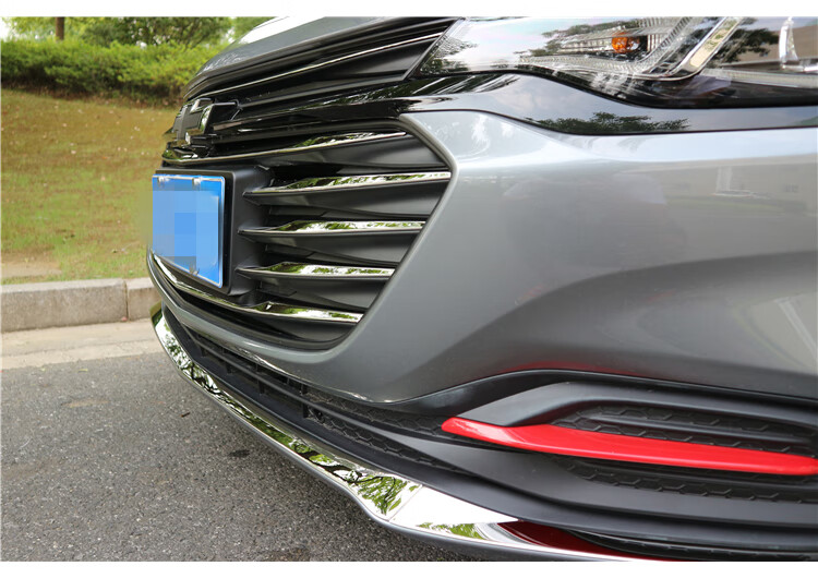 适用雪佛兰科鲁泽rl装饰亮条中网格栅前杠后备箱不锈钢镜面改装条后备