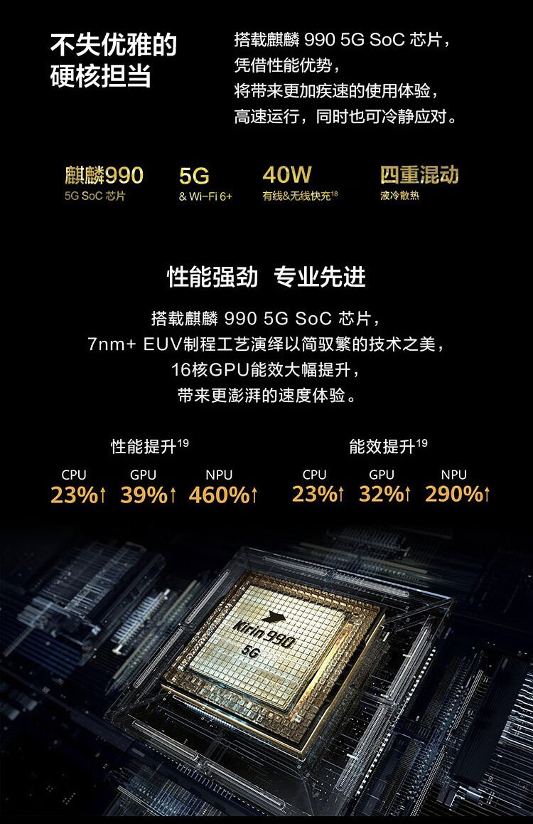 华为huawei 华为 p40 pro  麒麟990 5g soc芯片 二手手机安卓高端5g全