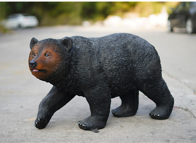 仿真动物黑熊摆件户外模型森林摆设装饰公园草坪景区园林景观雕塑大号