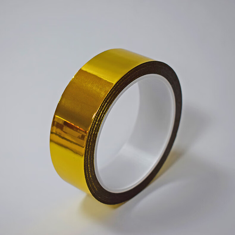 金色胶带婚庆婚礼装饰胶纸电镀金箔胶带diy手工贴纸花边包装胶带40cm