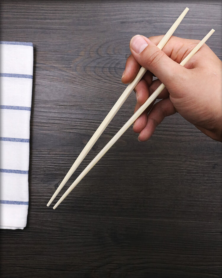 一次性日式筷子尖头套装实木质餐具外卖寿司日本料理两头尖100双24cm