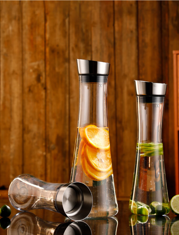 亚克力扎壶塑料果汁壶pc耐高温酒吧ktv饮料冷凉水壶餐厅水果茶壶16l