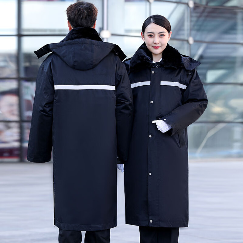 大衣铁路工作服棉大衣保安加厚中长款多功能棉袄防寒作训男棉衣劳保