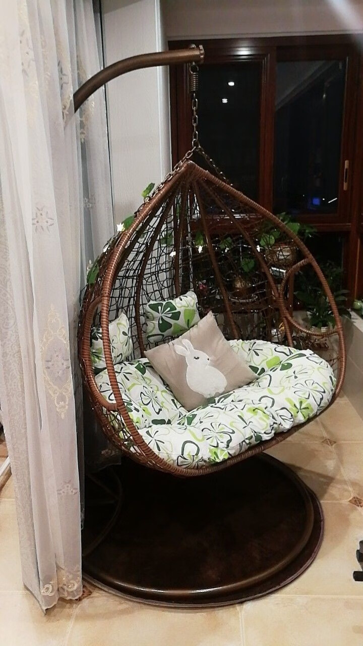 浪漫吊篮藤椅吊椅摇篮吊床阳台秋千摇摇椅室内懒人椅鸟巢户外 双人