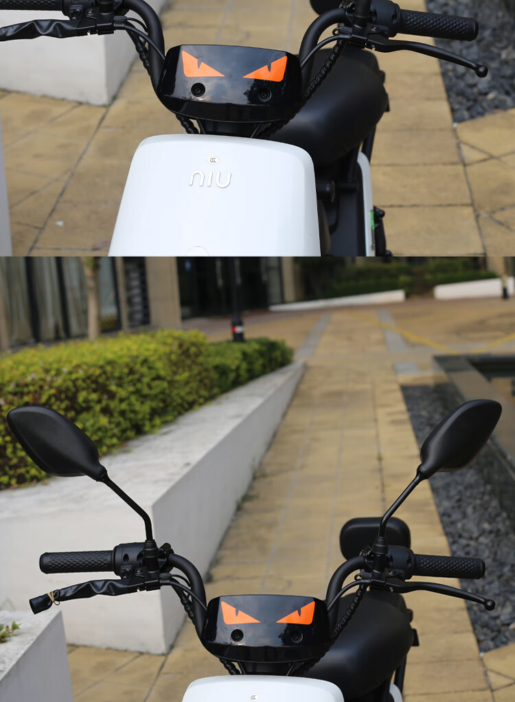 小牛电动车后视镜n1sg0f2g2f0雅迪反光镜倒车镜原厂圆形款后视镜一对