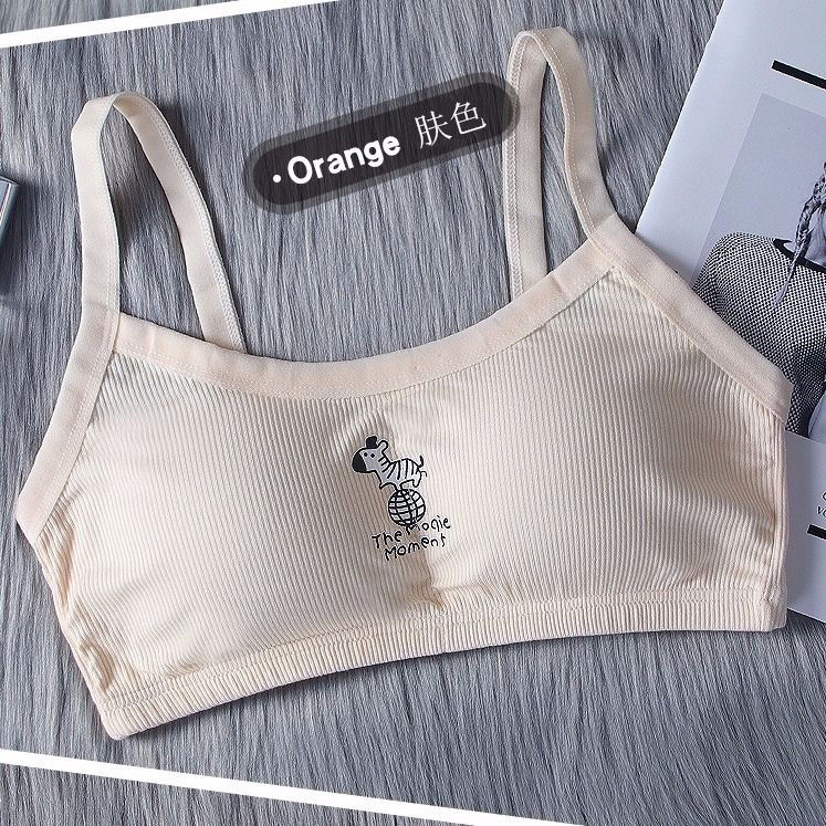 蜜丹丽新品818岁中学生内衣女大童小胸小背心薄款抹胸发育期小学生